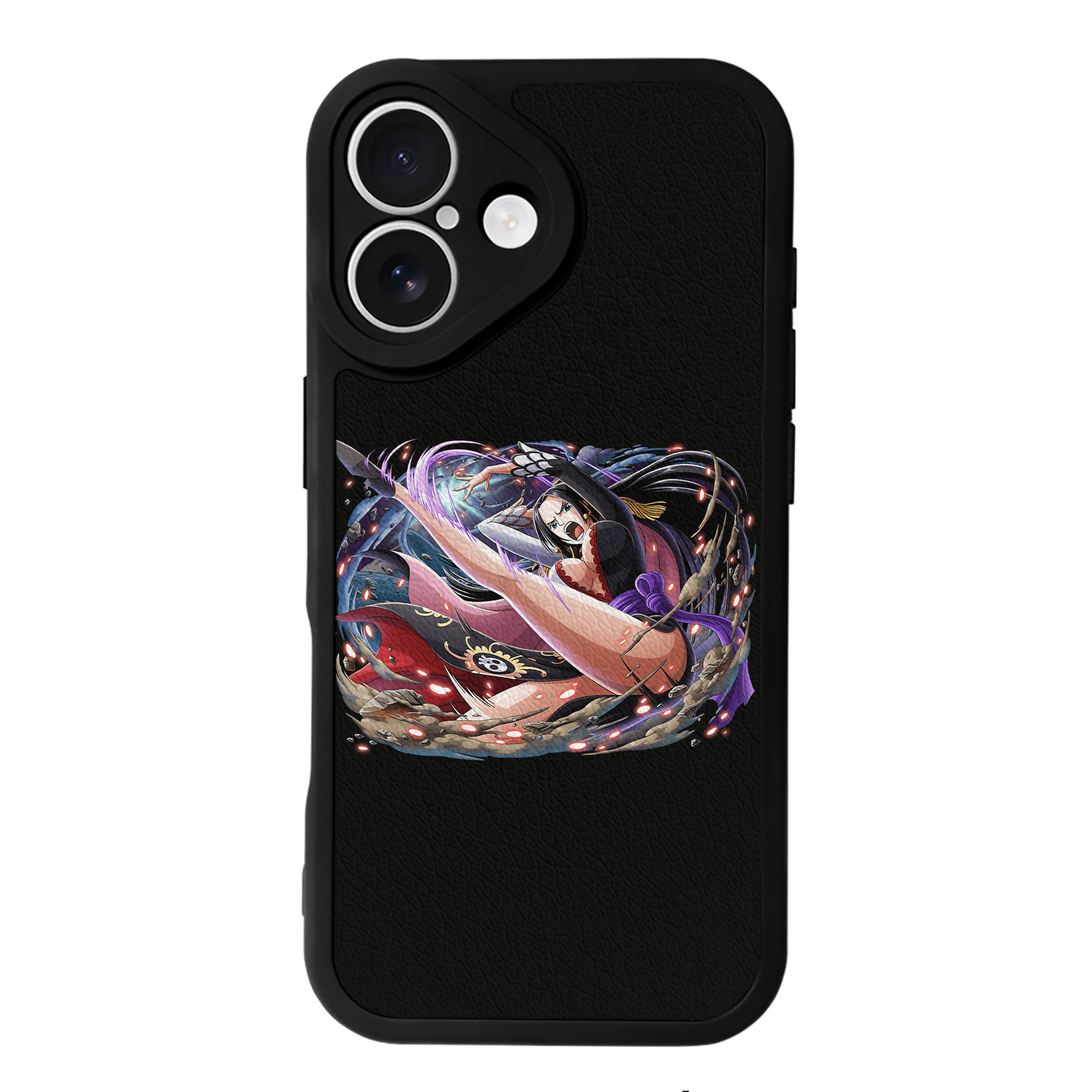 （画像用） ワンピース ボア・ハンコック ONE PIECE Boa·Hancock 【iPhone 16シリーズ対応】シリコンスマホケース（レザー調） 材質：シリコン